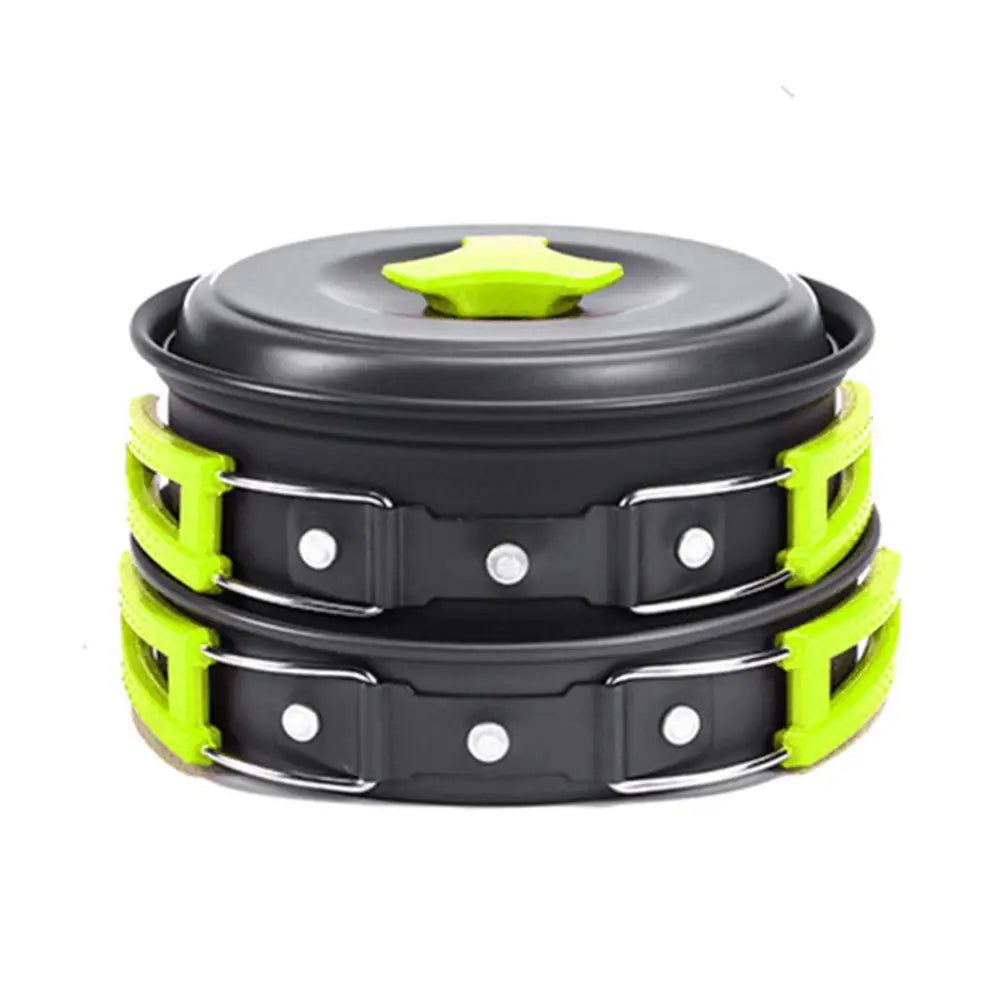 Portable camping cooker stove - Green pot