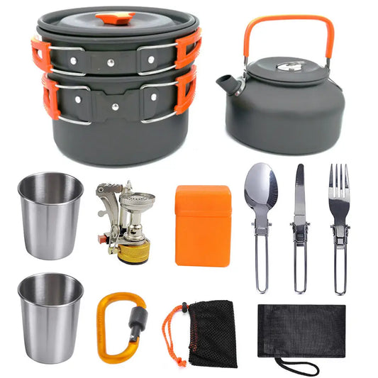 Portable camping cooker stove - Orange