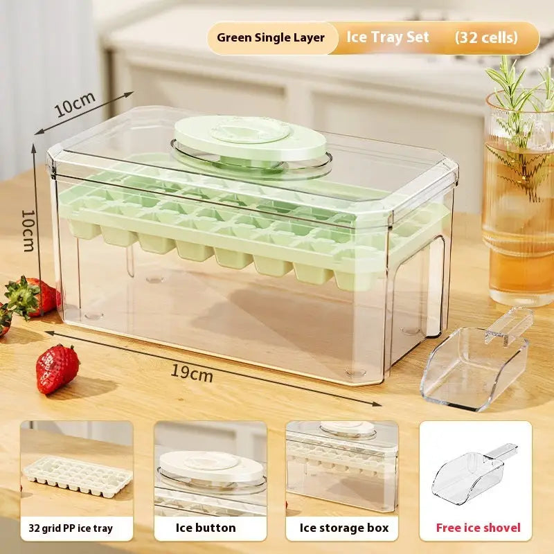 PP Material Ice Mould Quick Demould Ice Cube Tray Creative Party Bar Kitchen Freezer Cooling Drink Ice Box Silicone Molds Kitchen Gadgets Beyond Trends Hub