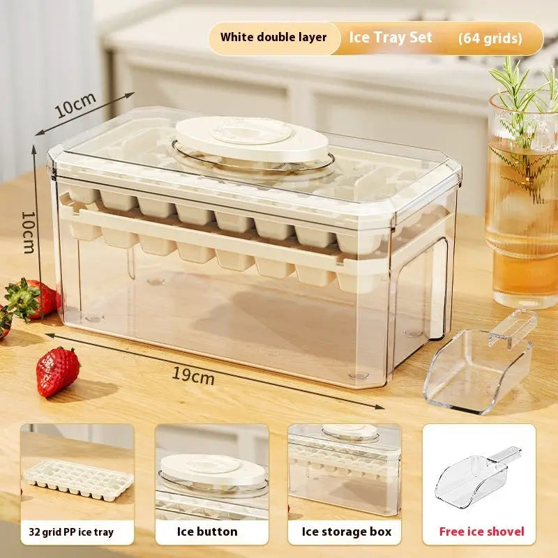 PP Material Ice Mould Quick Demould Ice Cube Tray Creative Party Bar Kitchen Freezer Cooling Drink Ice Box Silicone Molds Kitchen Gadgets Beyond Trends Hub