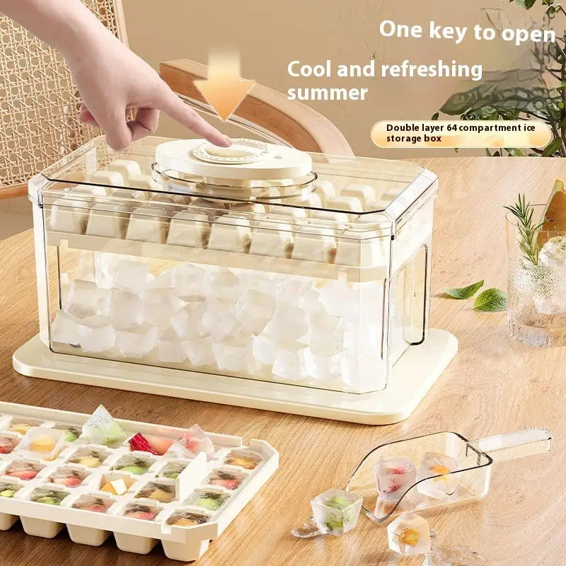 PP Material Ice Mould Quick Demould Ice Cube Tray Creative Party Bar Kitchen Freezer Cooling Drink Ice Box Silicone Molds Kitchen Gadgets Beyond Trends Hub