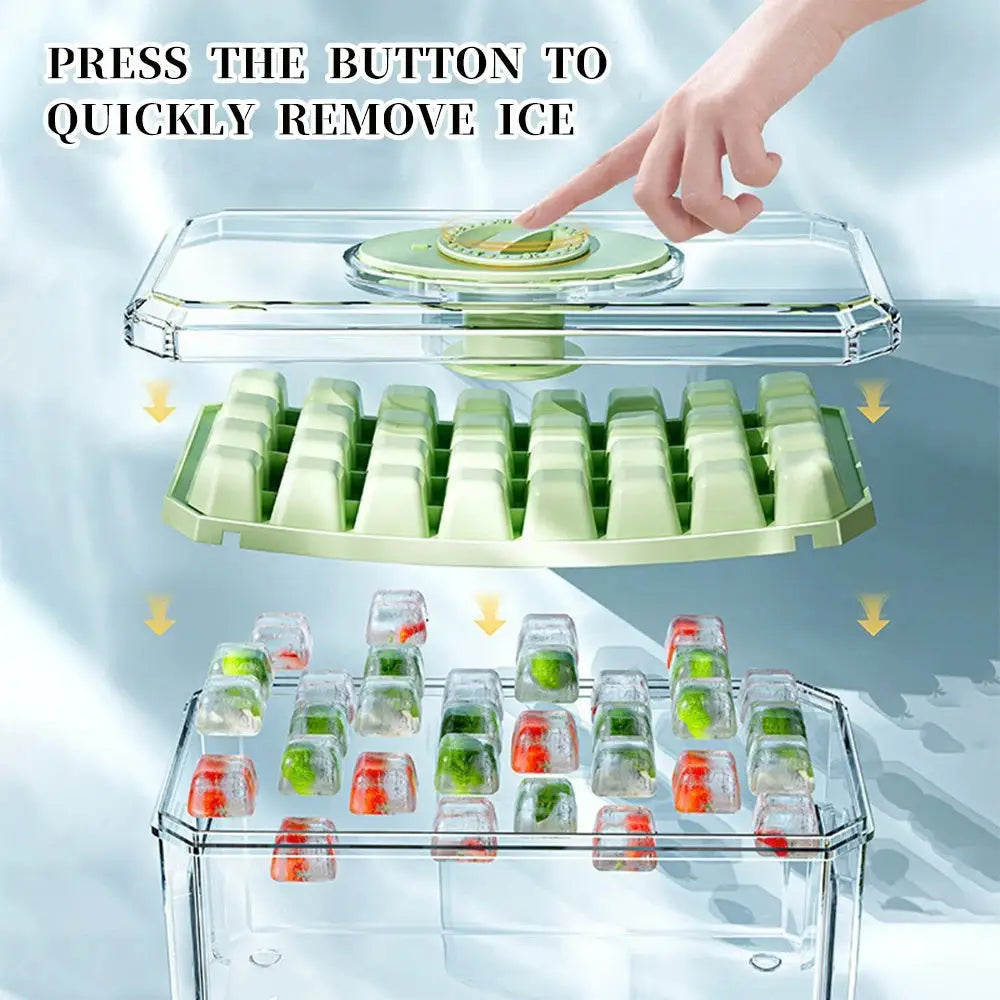 PP Material Ice Mould Quick Demould Ice Cube Tray Creative Party Bar Kitchen Freezer Cooling Drink Ice Box Silicone Molds Kitchen Gadgets Beyond Trends Hub