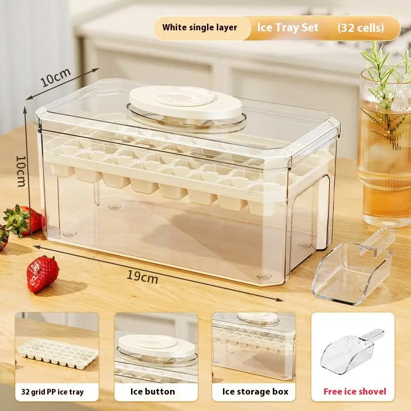 PP Material Ice Mould Quick Demould Ice Cube Tray Creative Party Bar Kitchen Freezer Cooling Drink Ice Box Silicone Molds Kitchen Gadgets Beyond Trends Hub