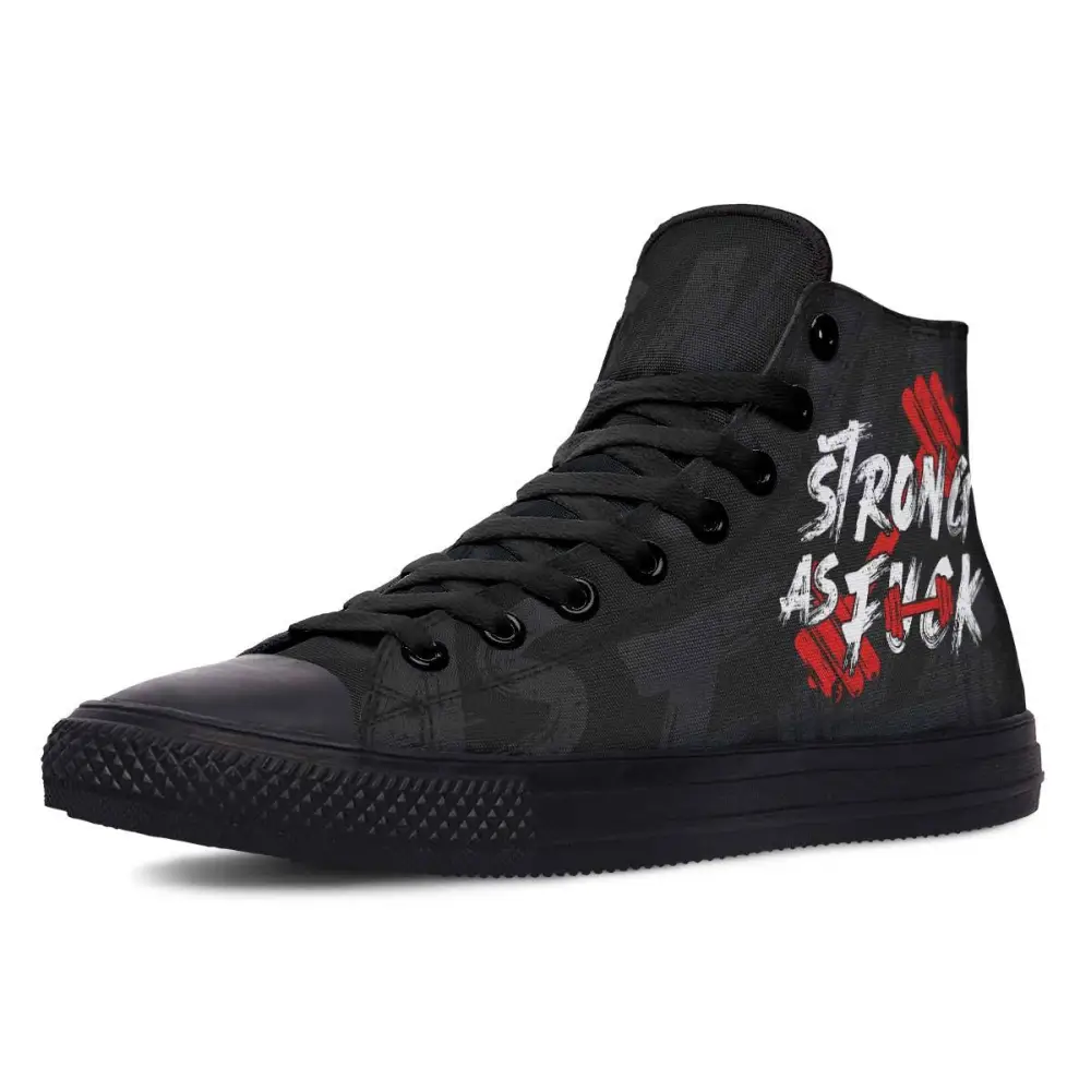 Printed Couple High-top Canvas Shoes