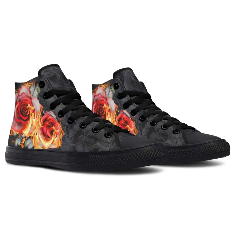 Printed Couple High-top Canvas Shoes