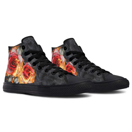 Printed Couple High-top Canvas Shoes