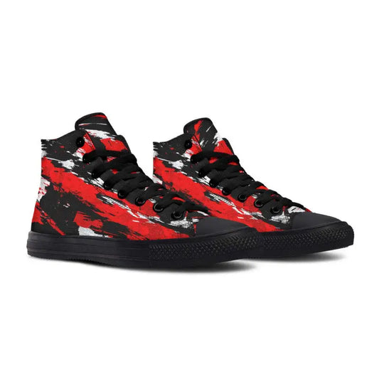 Printed Couple High Top Canvas Shoes