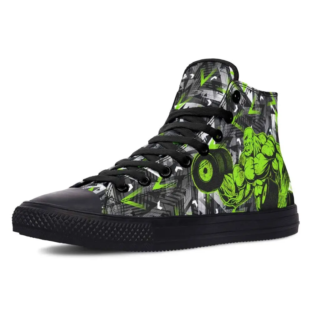 Printed Couple High-top Canvas Shoes