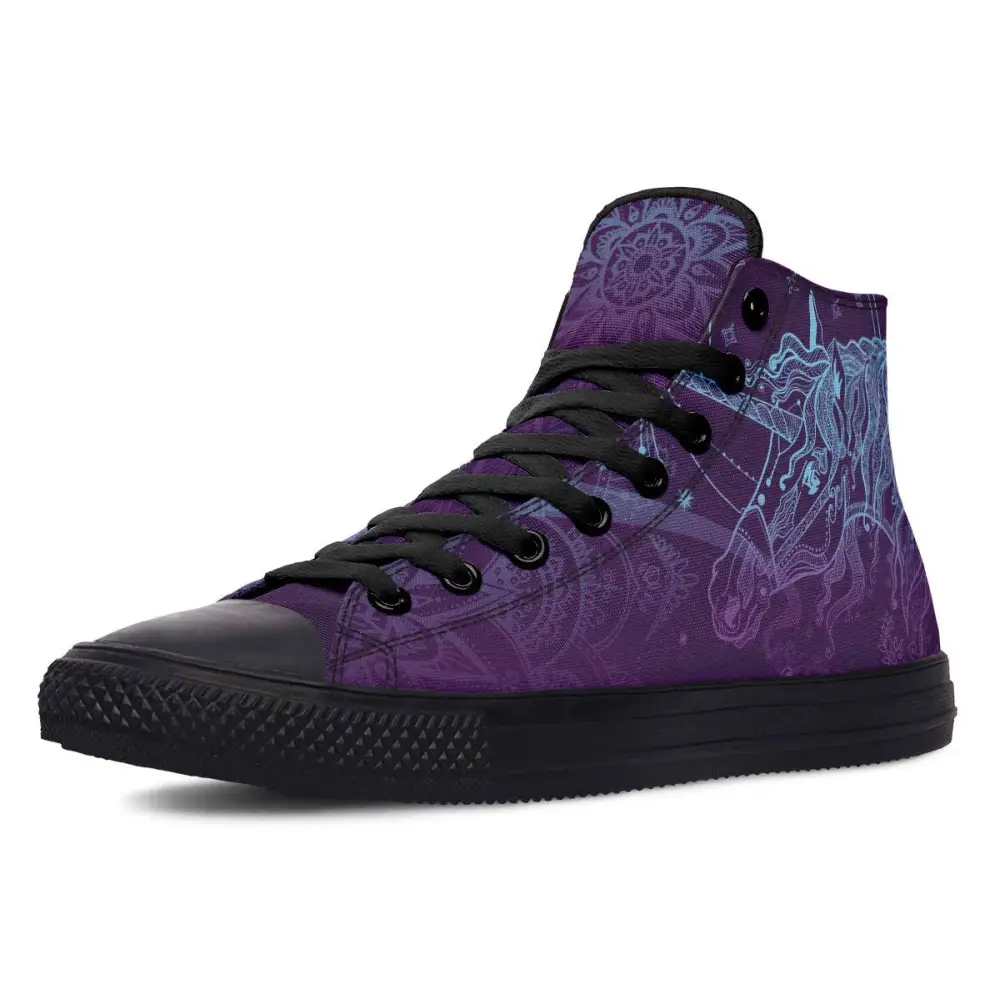 Printed Couple High-top Canvas Shoes