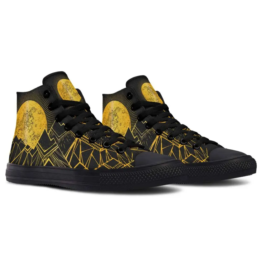 Printed Couple High-top Canvas Shoes
