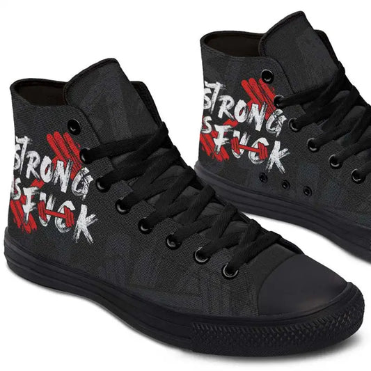 Printed Couple High-top Canvas Shoes