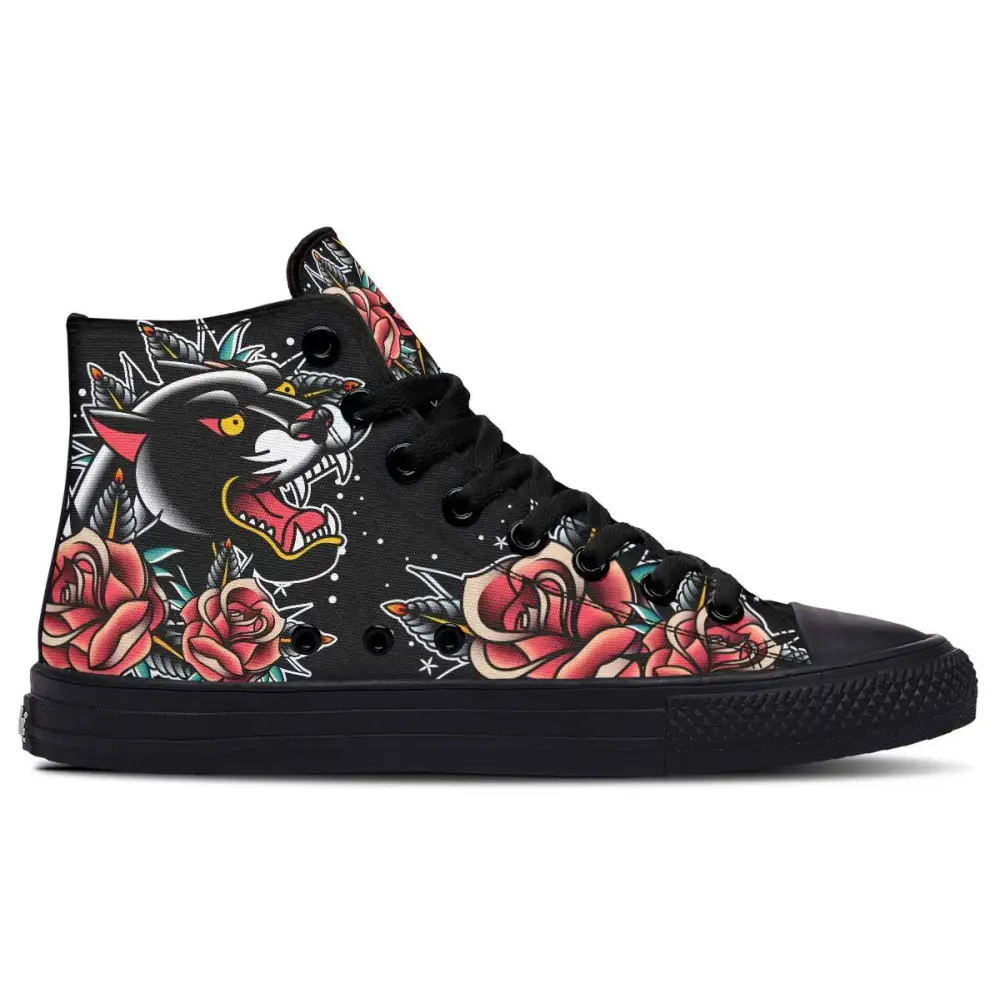 Printed Couple High-top Canvas Shoes