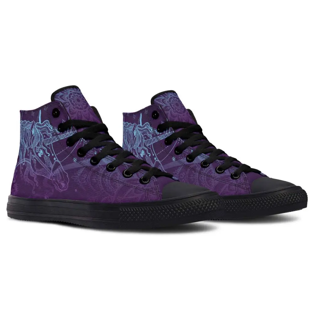 Printed Couple High-top Canvas Shoes