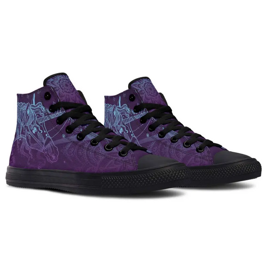 Printed Couple High-top Canvas Shoes