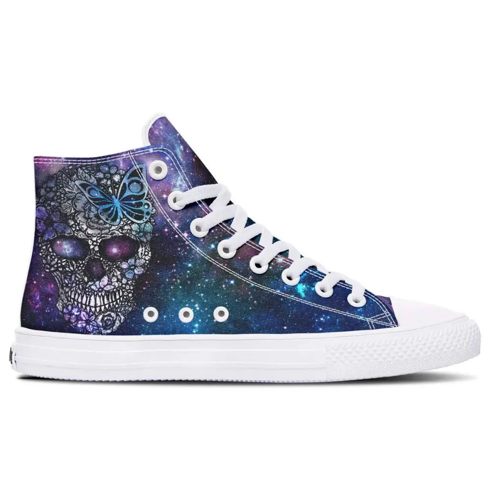 Printed Couple High-top Canvas Shoes