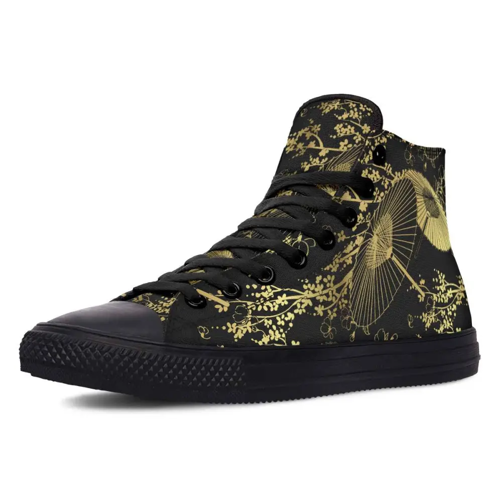 Printed Couple High-top Canvas Shoes