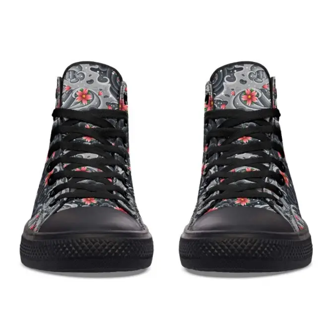 Printed Couple High-top Canvas Shoes