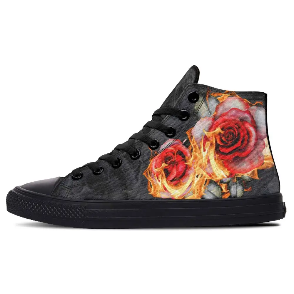 Printed Couple High-top Canvas Shoes