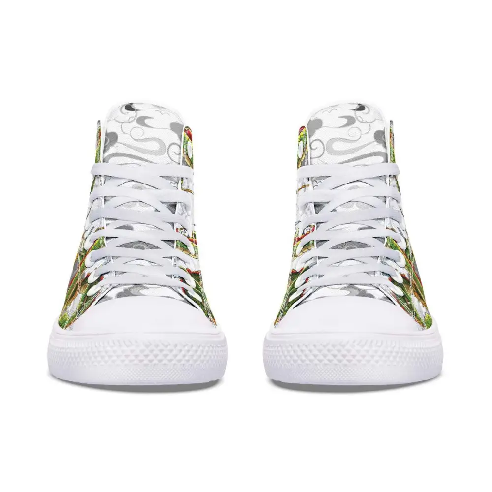 Printed Couple High Top Canvas Shoes