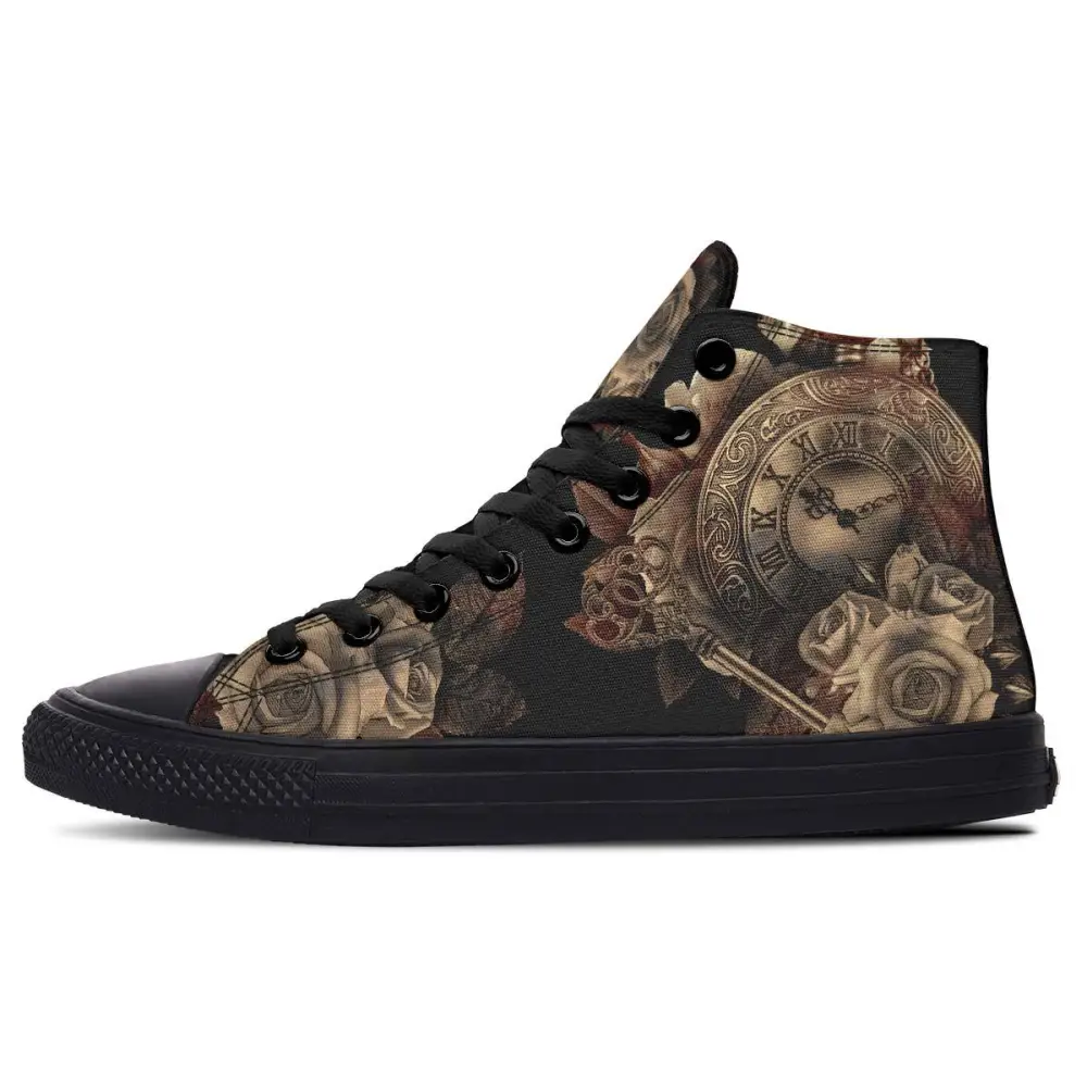 Printed Couple High-top Canvas Shoes