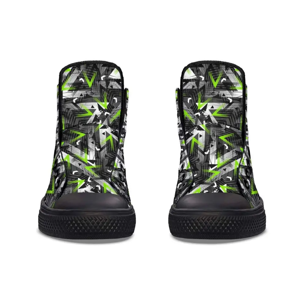 Printed Couple High-top Canvas Shoes