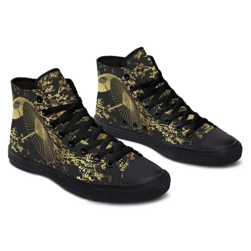 Printed Couple High-top Canvas Shoes