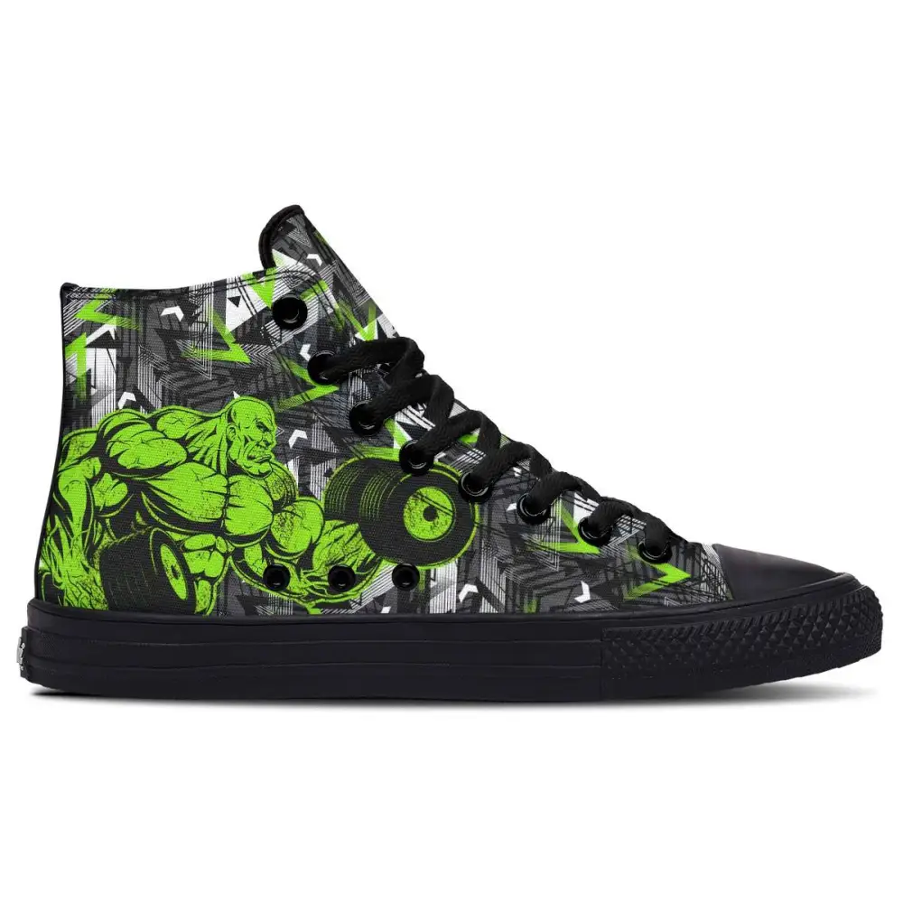Printed Couple High-top Canvas Shoes