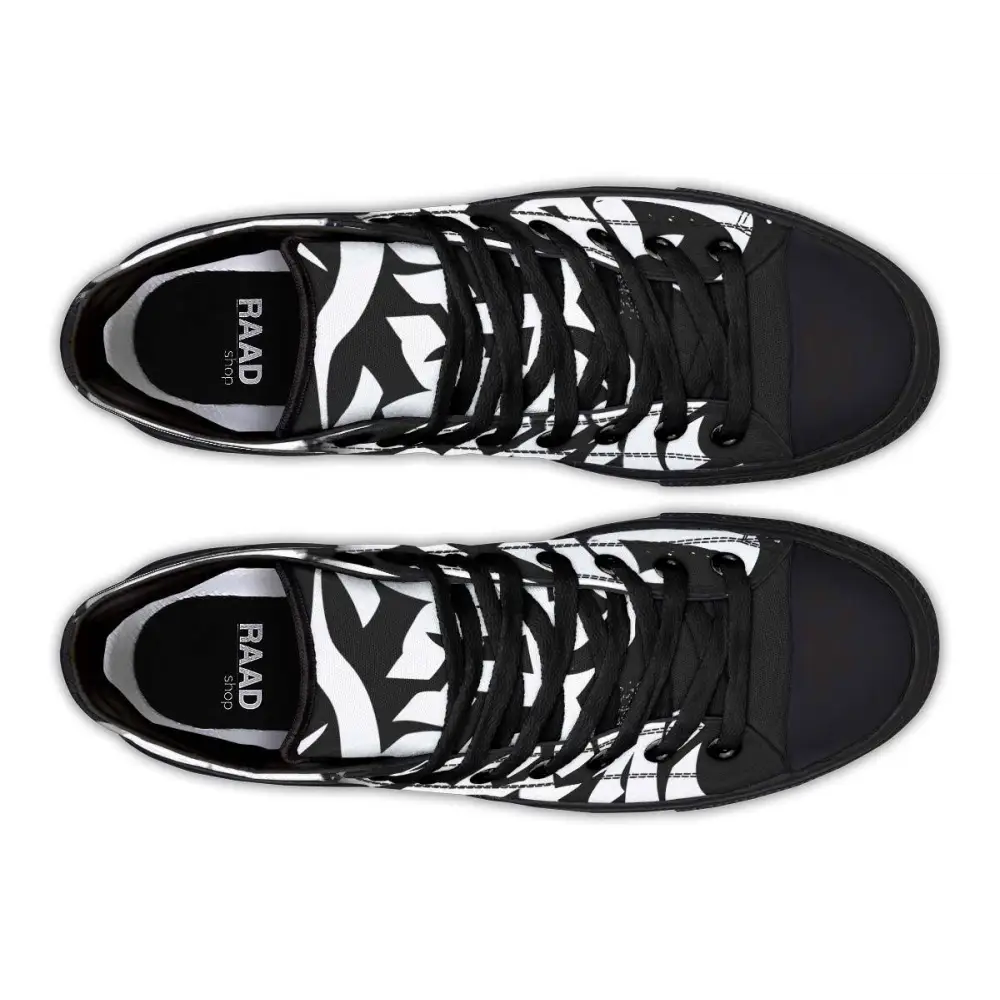 Printed Couple High Top Canvas Shoes