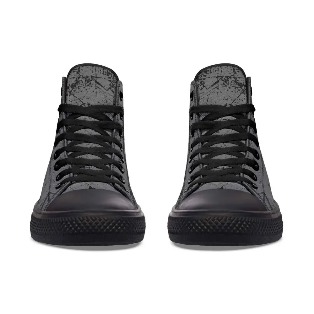 Printed Couple High Top Canvas Shoes
