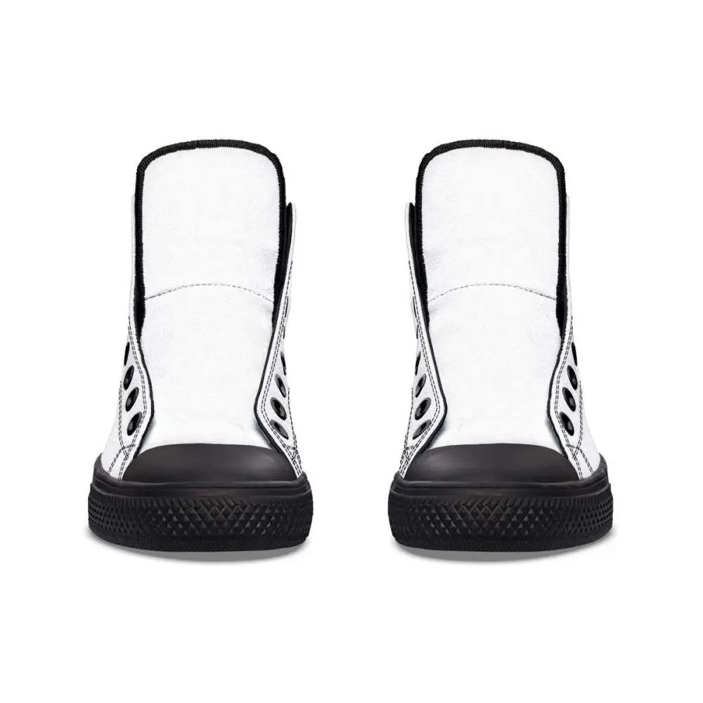 Printed Couple High Top Canvas Shoes