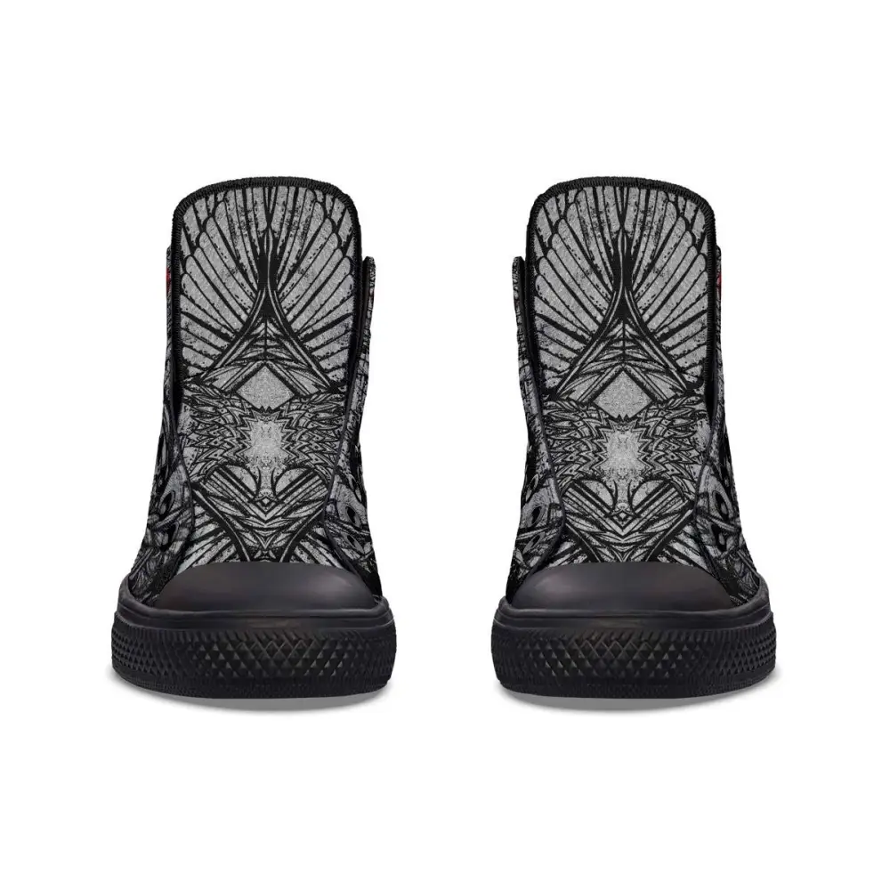 Printed Couple High Top Canvas Shoes