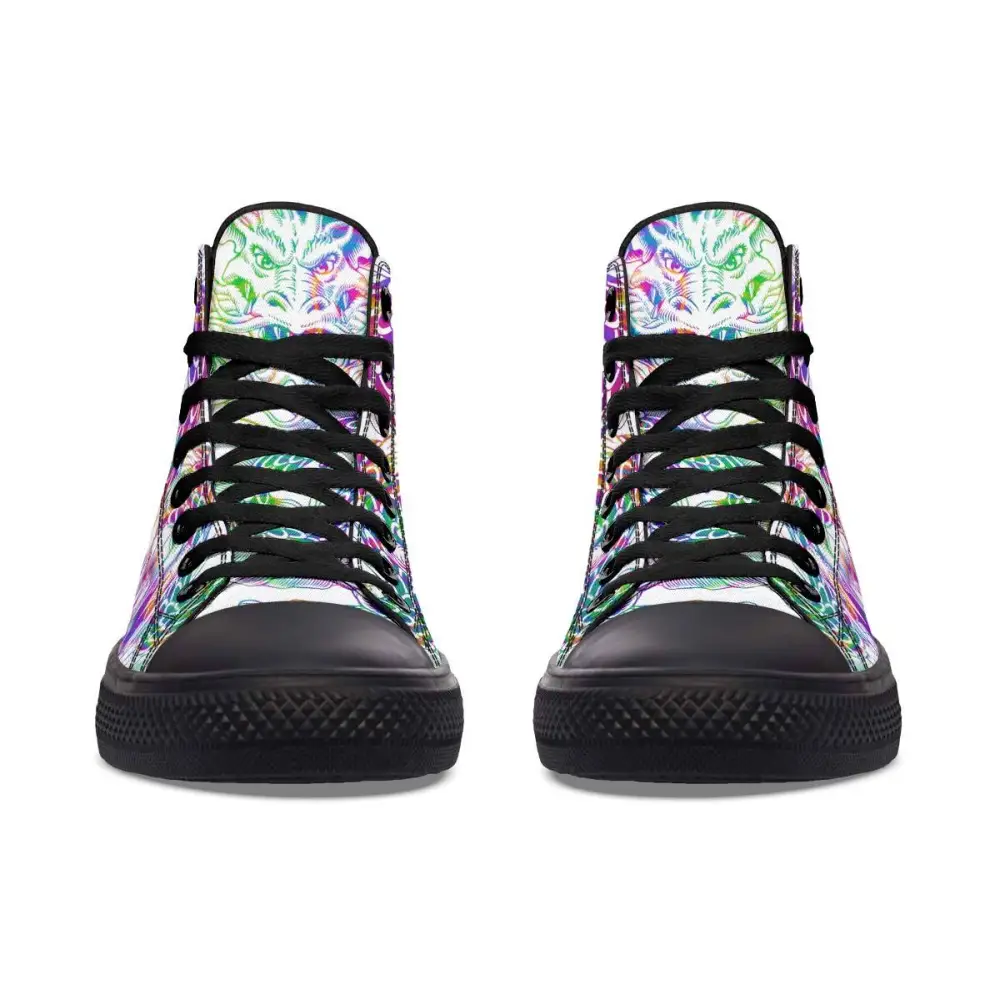 Printed Couple High-top Canvas Shoes