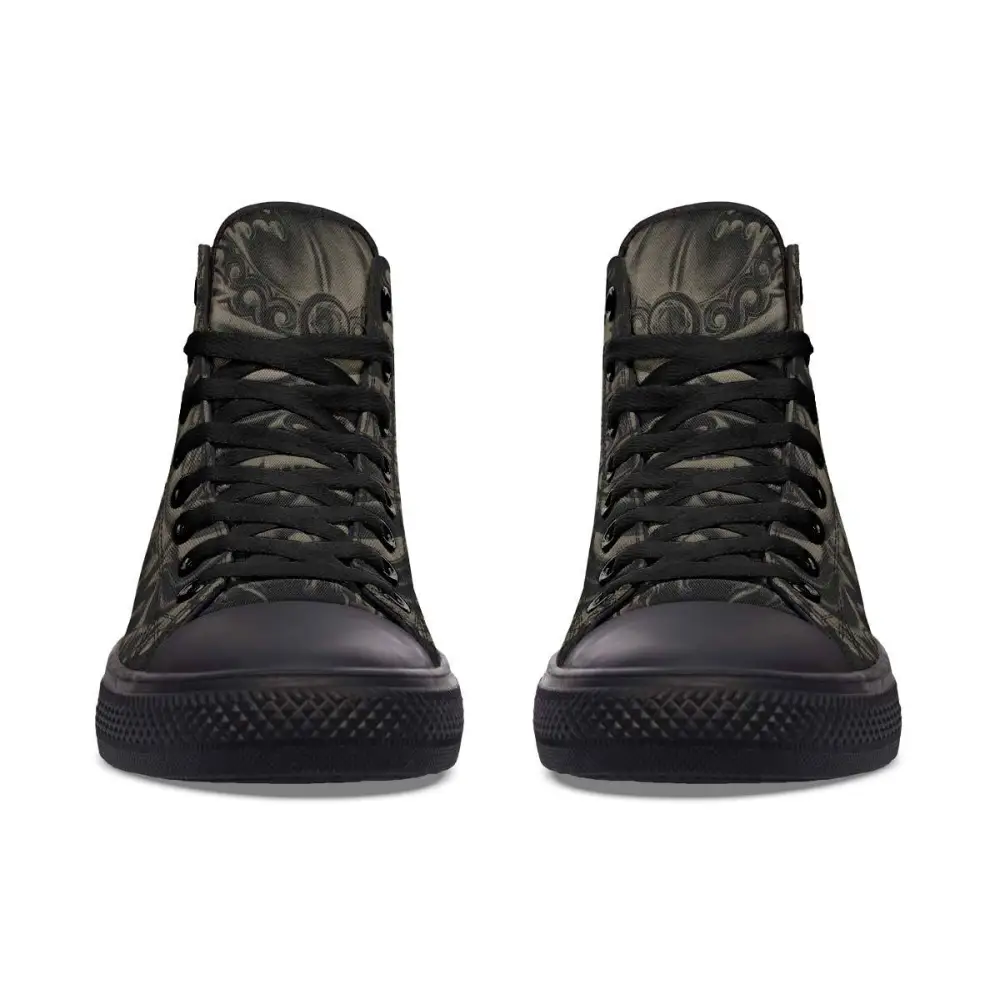 Printed Couple High Top Canvas Shoes