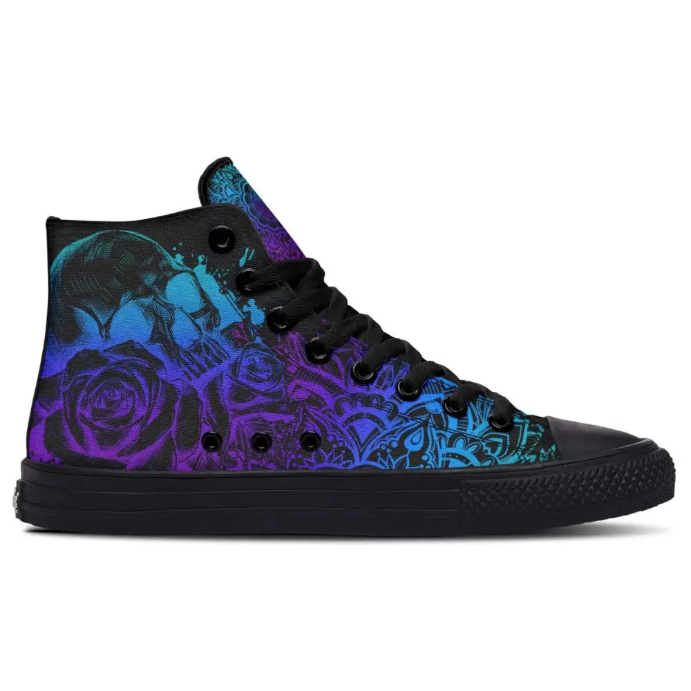 Printed Couple High-top Canvas Shoes