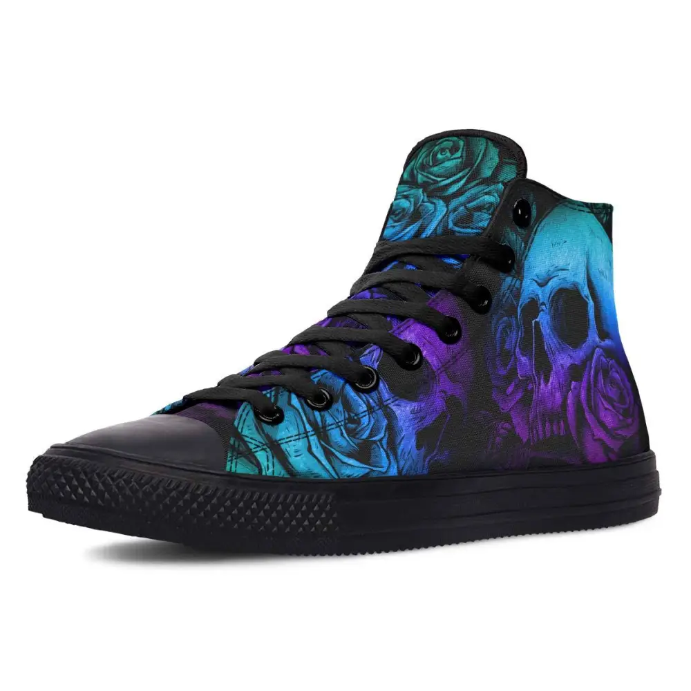 Printed Couple High-top Canvas Shoes