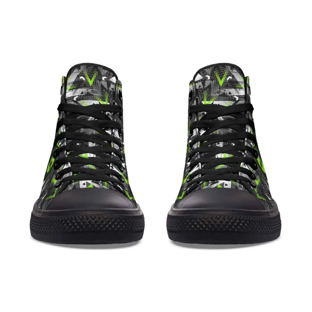 Printed Couple High-top Canvas Shoes