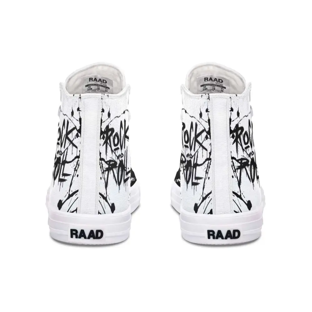 Printed Couple High-top Canvas Shoes