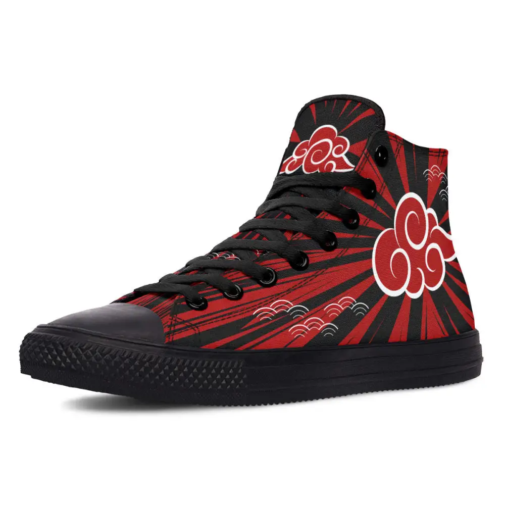 Printed Couple High-top Canvas Shoes