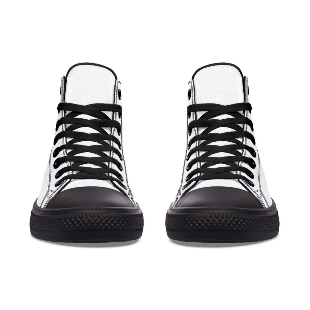 Printed Couple High Top Canvas Shoes