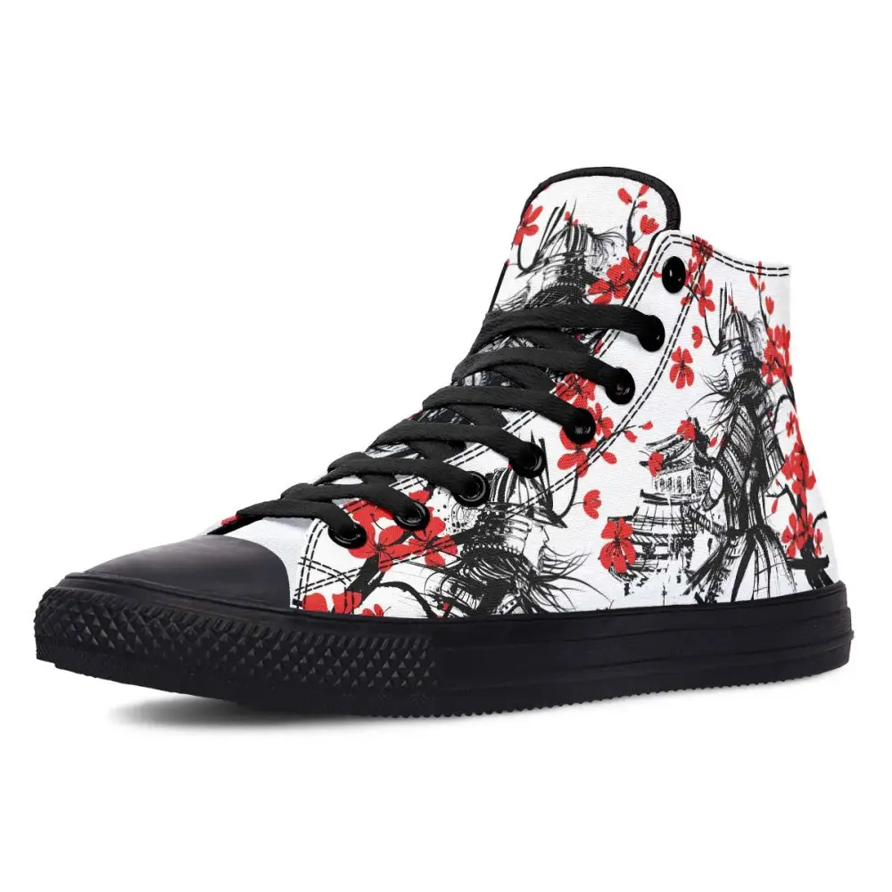 Printed Couple High-top Canvas Shoes