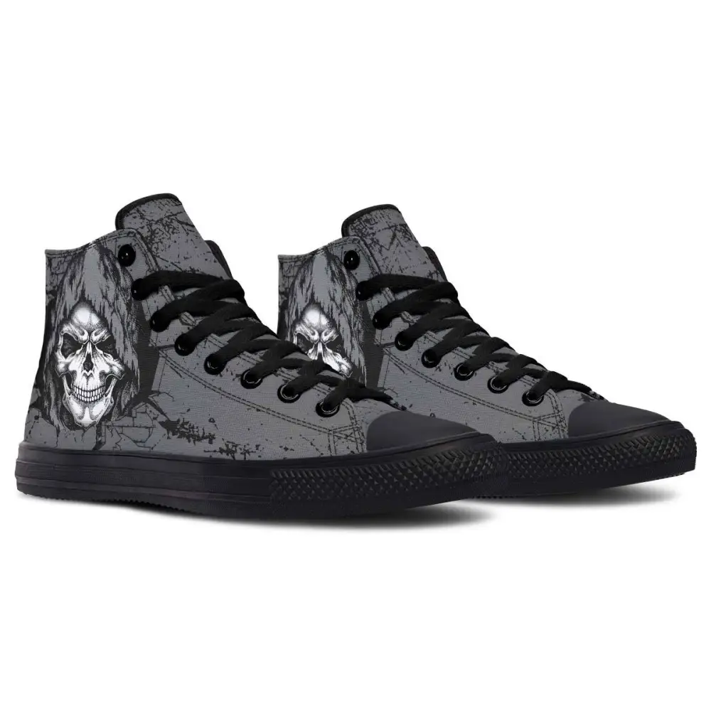 Printed Couple High Top Canvas Shoes