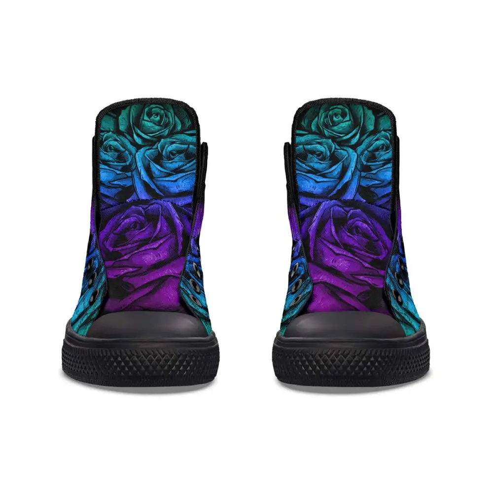 Printed Couple High-top Canvas Shoes