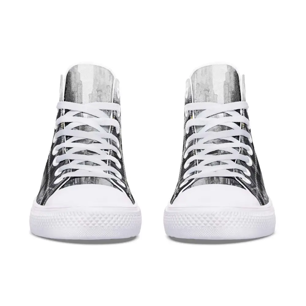 Printed Couple High-top Canvas Shoes