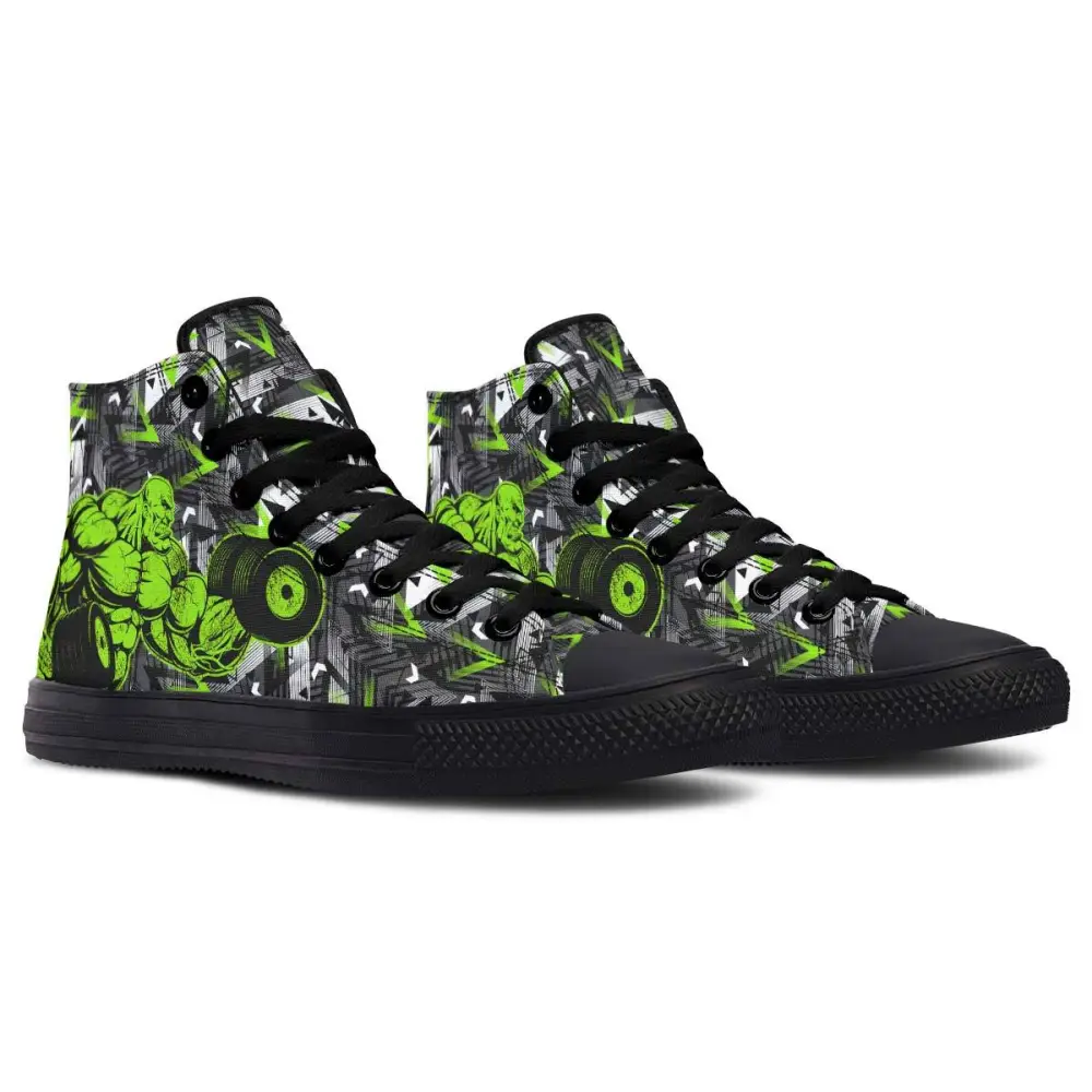 Printed Couple High-top Canvas Shoes
