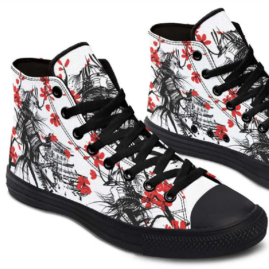 Printed Couple High-top Canvas Shoes