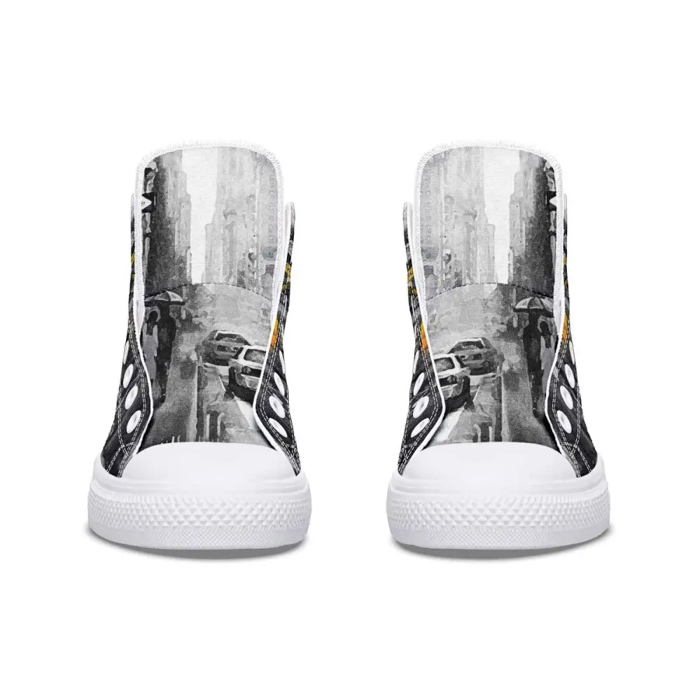 Printed Couple High-top Canvas Shoes