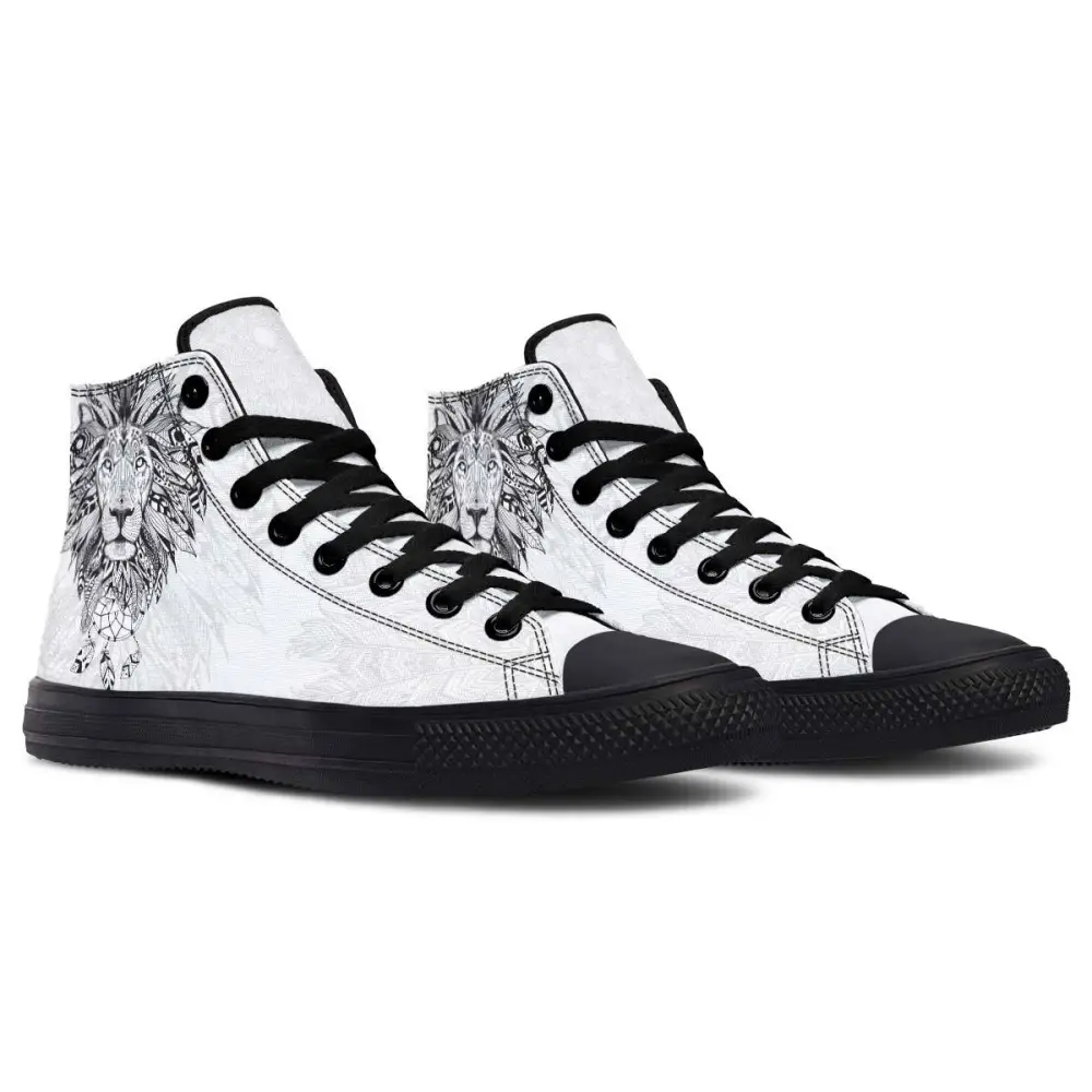 Printed Couple High-top Canvas Shoes