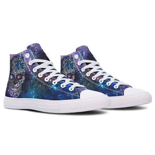 Printed Couple High-top Canvas Shoes