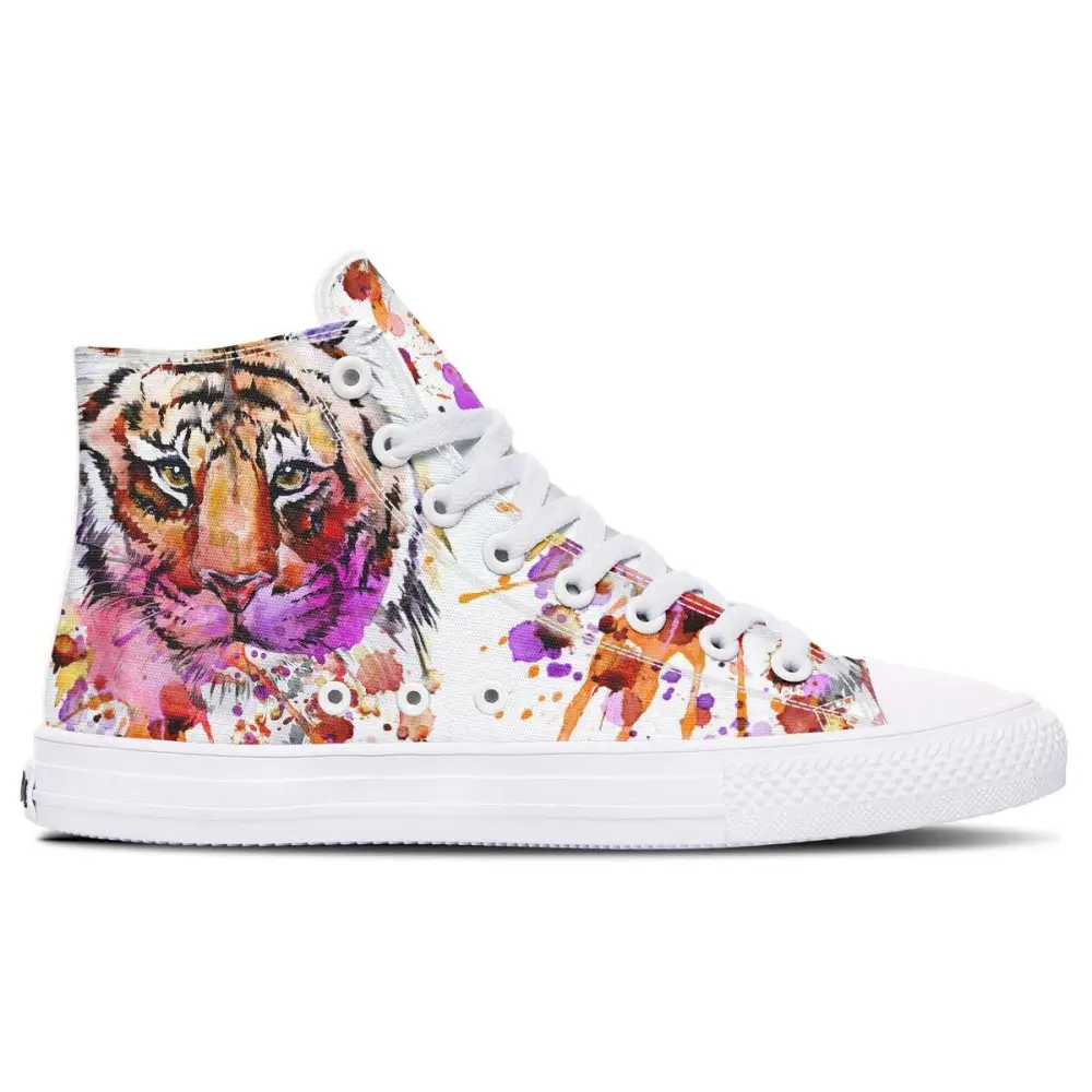 Printed Couple High-top Canvas Shoes