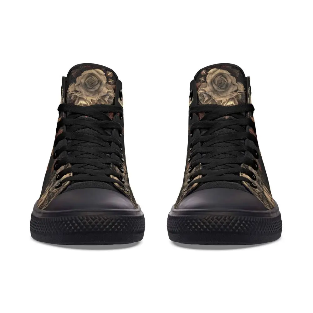 Printed Couple High-top Canvas Shoes